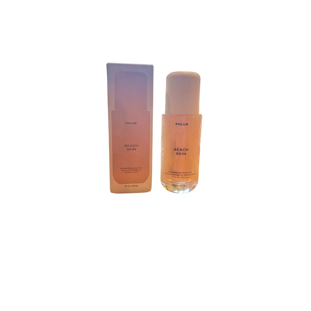 Phlur Beach Skin Shimmering Body Oil 4oz New In Box